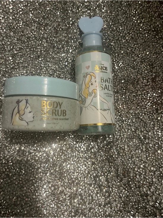 Disney Other - Disney Vanilla Shea Bath Salts & Body Scrub — Light Blue Set